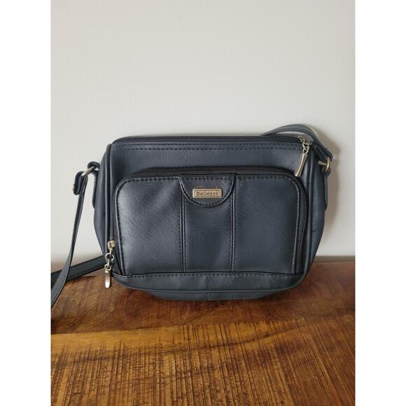 Handpainted Vintage Upcycled Abstract Bellezza  Purse - Picture 7 of 10